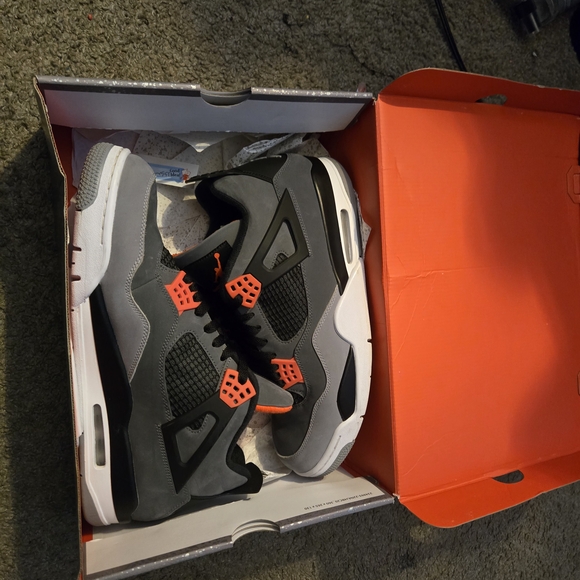 Men's Black and Red Sneakers